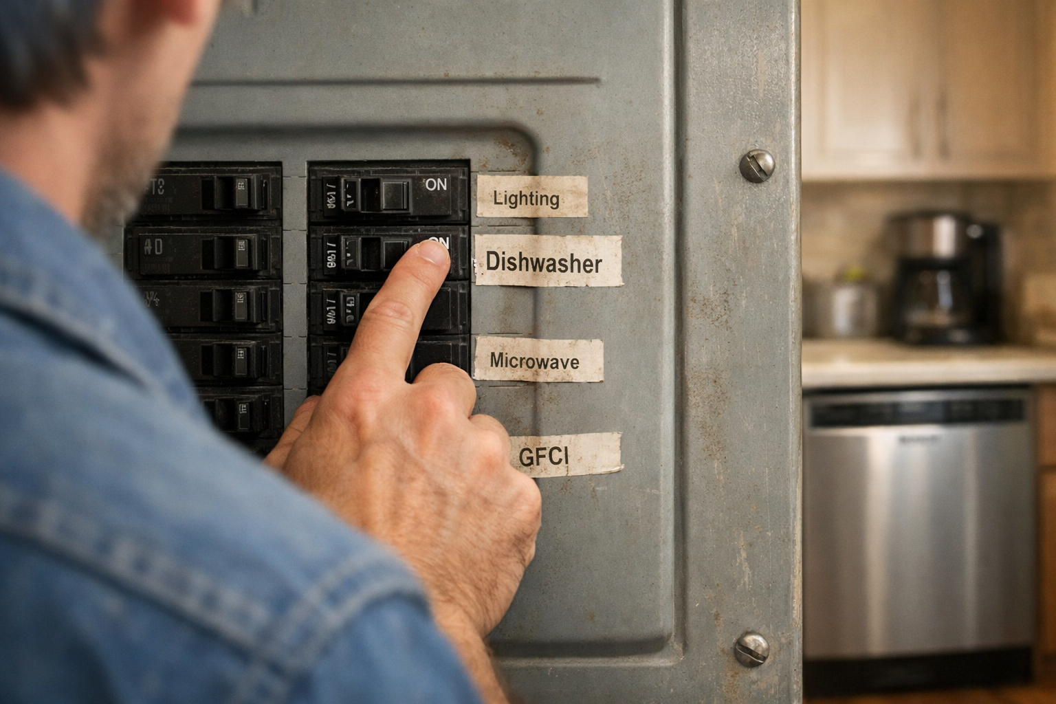 resetting circuit breaker to fix bosch dishwasher control panel issue