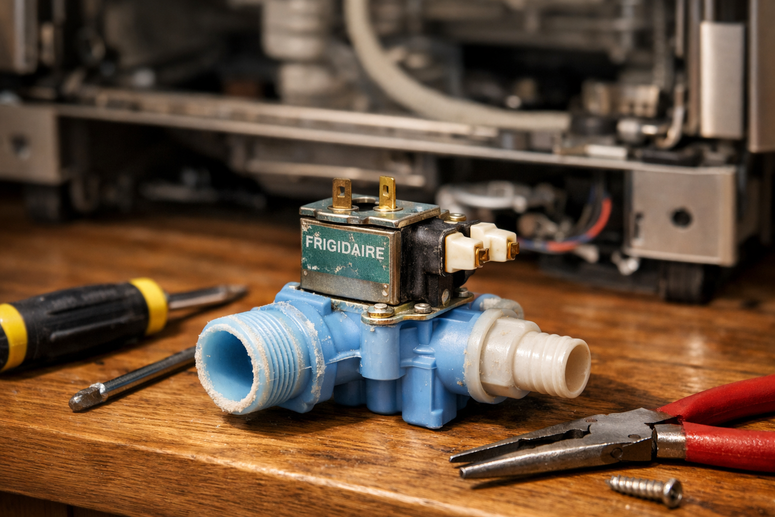 Frigidaire dishwasher water inlet valve during appliance repair