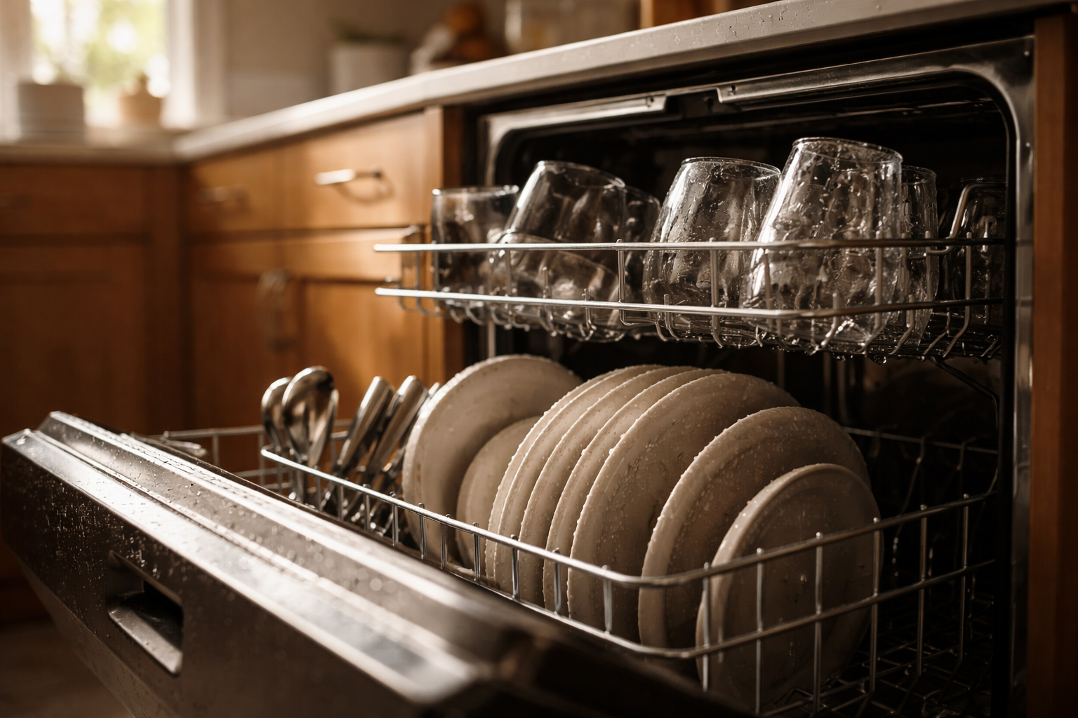 Homeowner inspecting dirty HVAC air filter in natural light