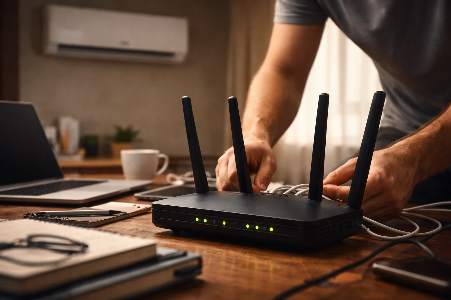 Fixing WiFi connection issue for air conditioner at home