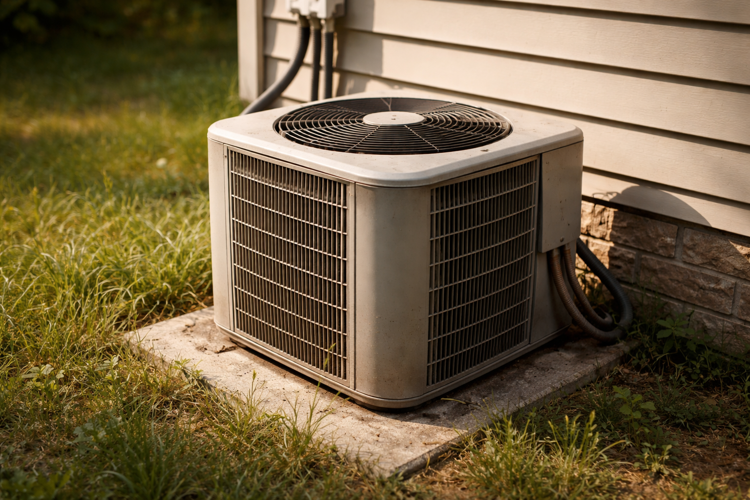 outdoor air conditioner unit not running compressor failure scenario