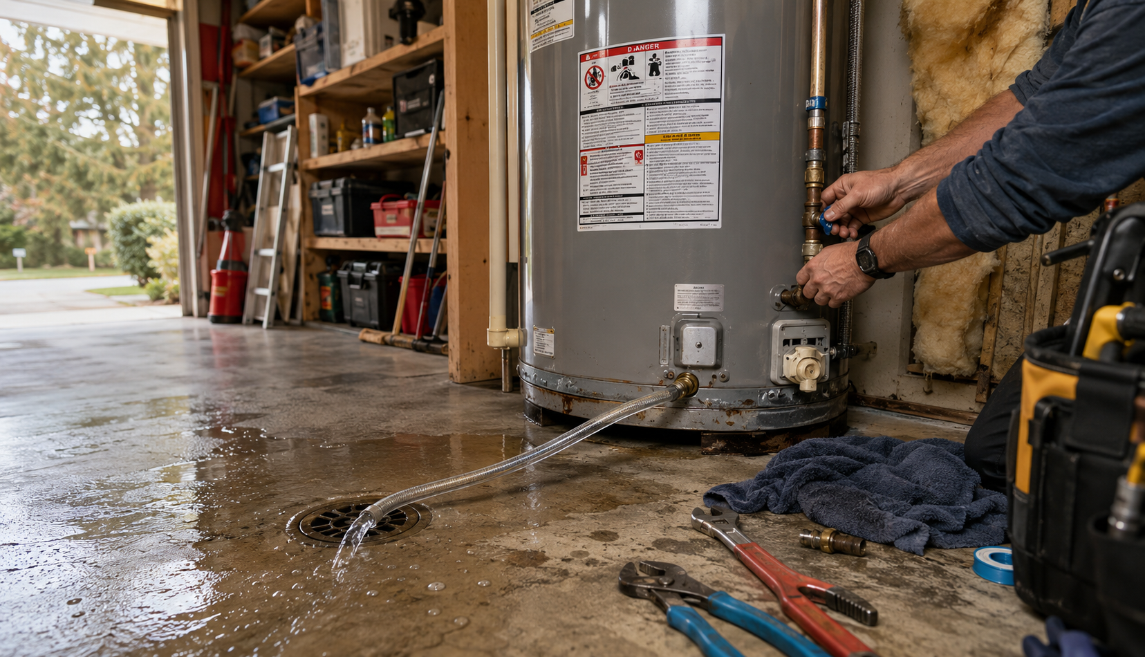 ChatGPT Image May 16, 2026, 11_46_17 PM Adjusting water heater valve during fast tank draining process