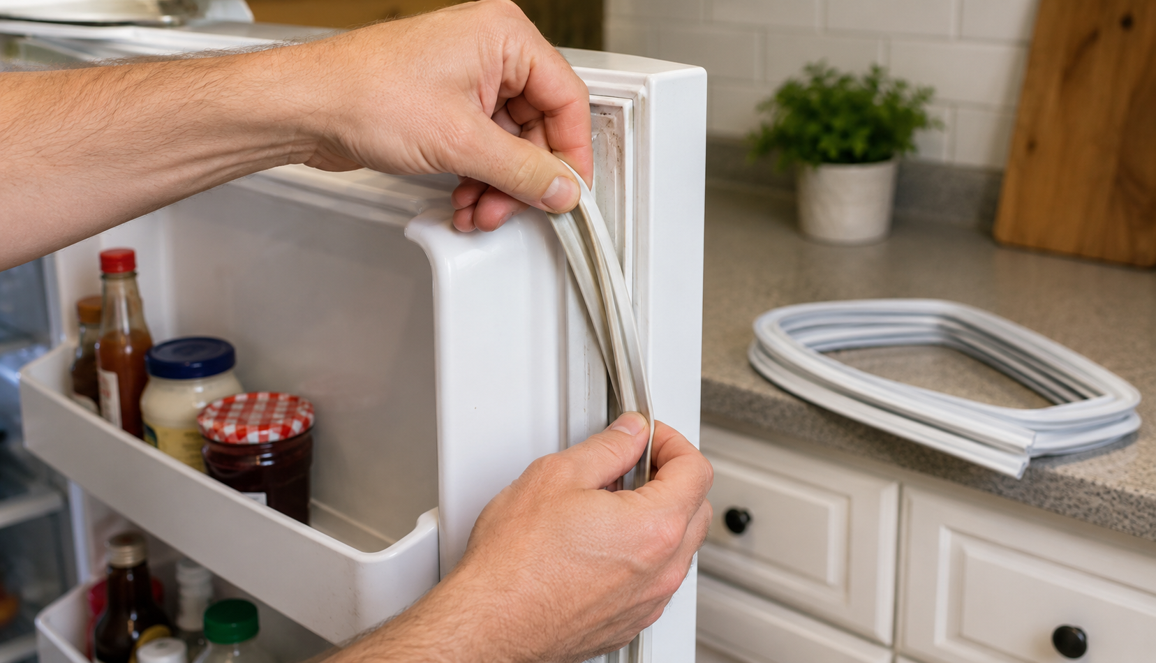 ChatGPT Image Jun 20, 2026, 12_27_26 AM removing old refrigerator door gasket from retaining channel