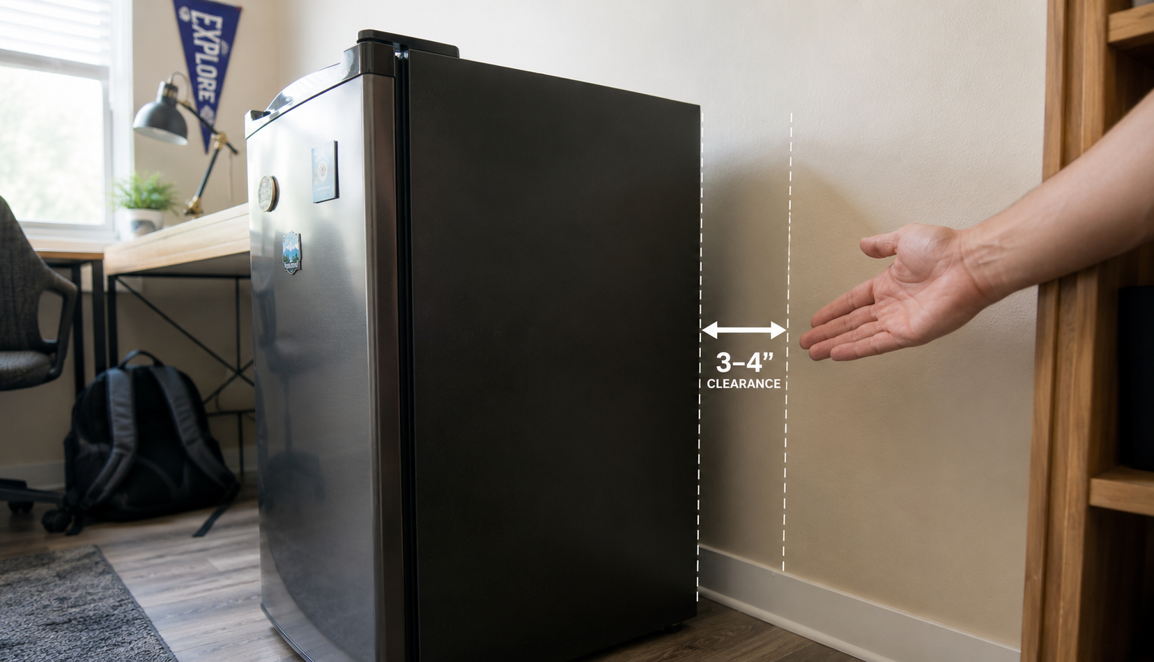 ChatGPT Image Jun 21, 2026, 05_13_30 AM mini fridge repositioned with proper clearance from wall
