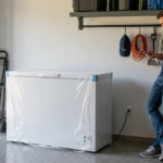 new deep freezer just plugged in waiting to cool down