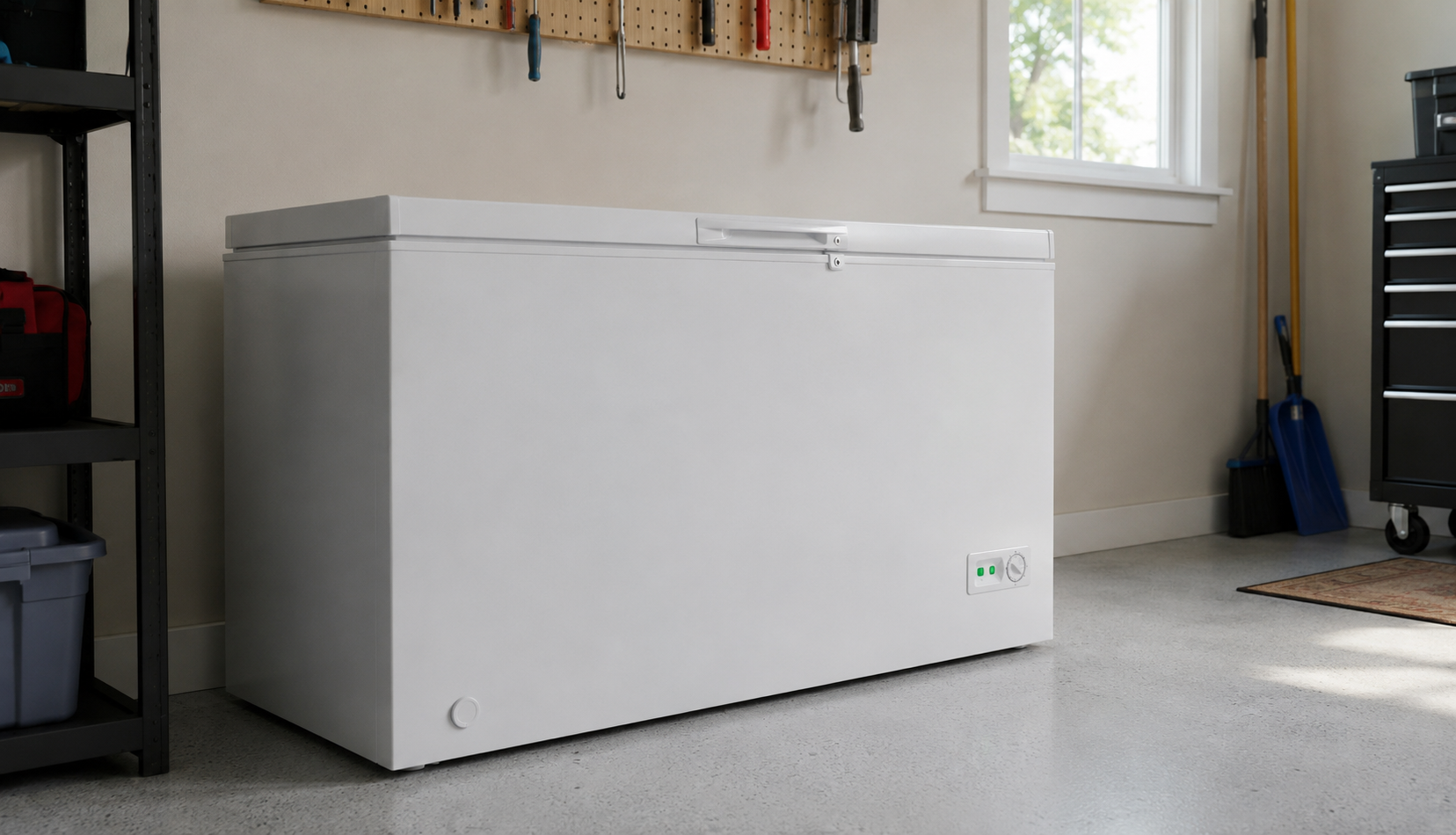 ChatGPT Image Jun 26, 2026, 05_08_50 PM (3) deep chest freezer running properly in clean utility room