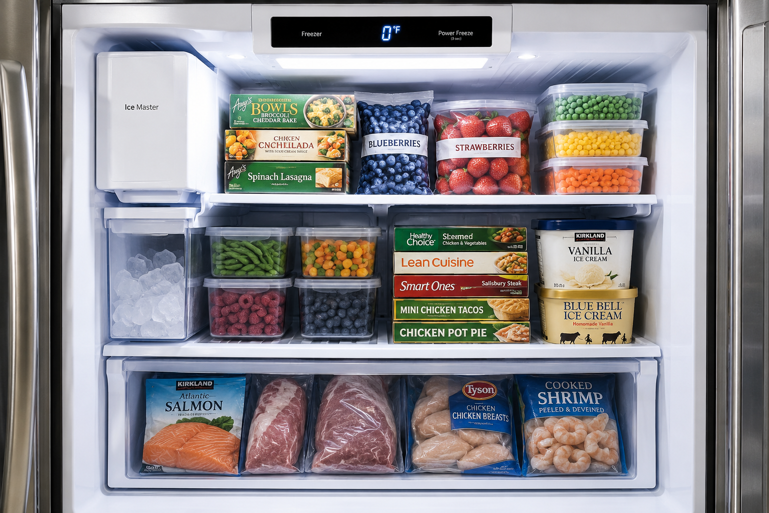 ChatGPT Image Jun 26, 2026, 05_40_30 PM well stocked organized freezer maintaining ideal temperature
