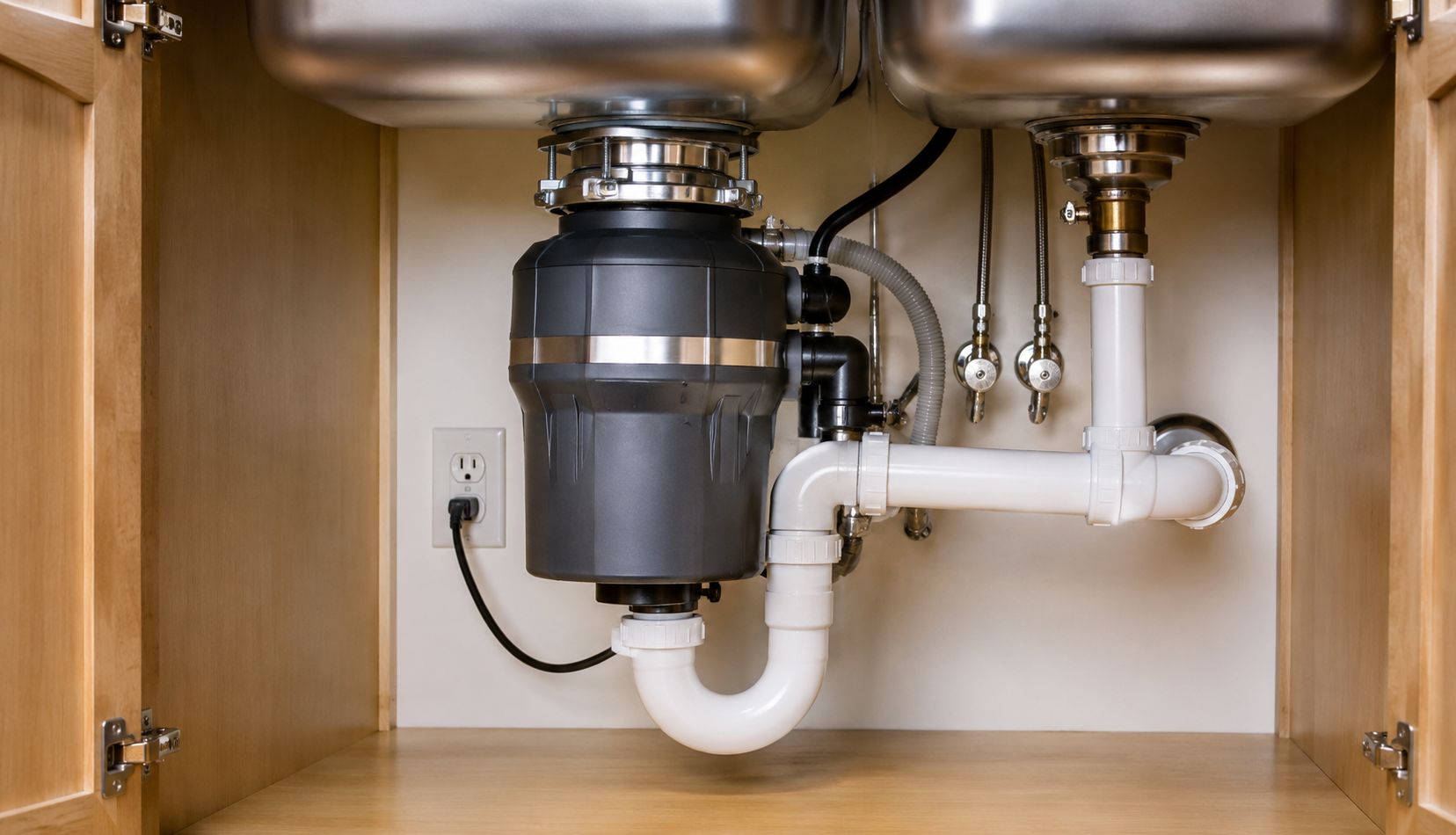 ChatGPT Image Jun 28, 2026, 04_14_26 PM Properly installed and functioning garbage disposal under kitchen sink