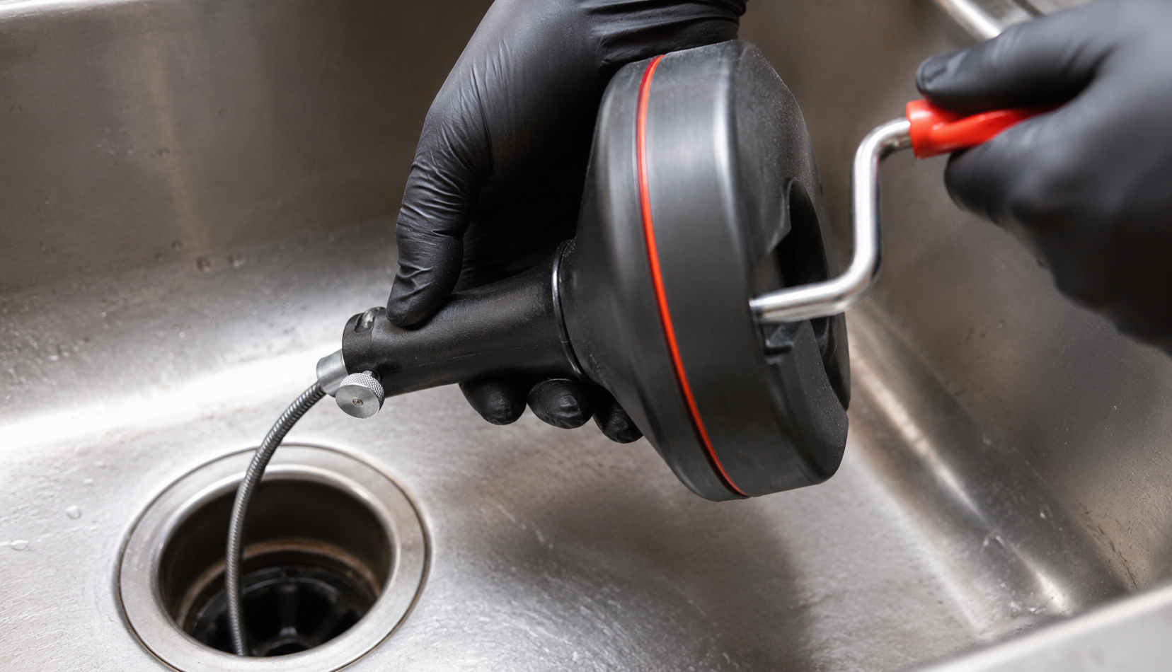 ChatGPT Image Jun 30, 2026, 11_52_36 PM Hand operating drain snake tool to unclog garbage disposal drain
