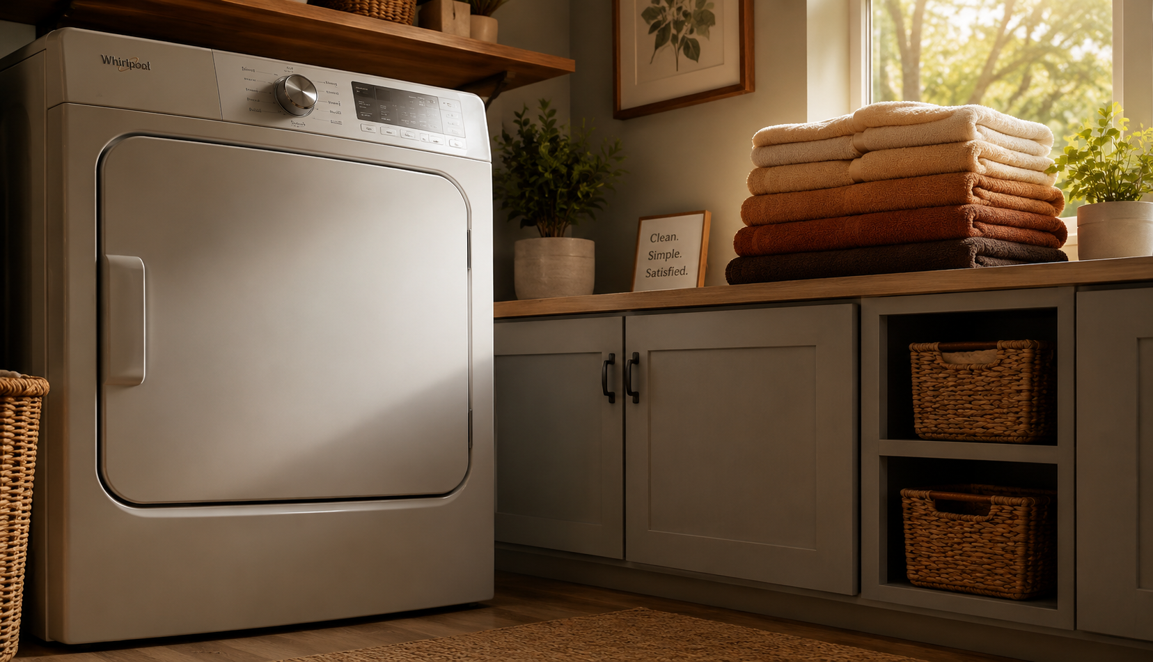 ChatGPT Image Jun 6, 2026, 01_48_31 AM Neatly folded dry towels stacked on dryer in bright organised laundry room