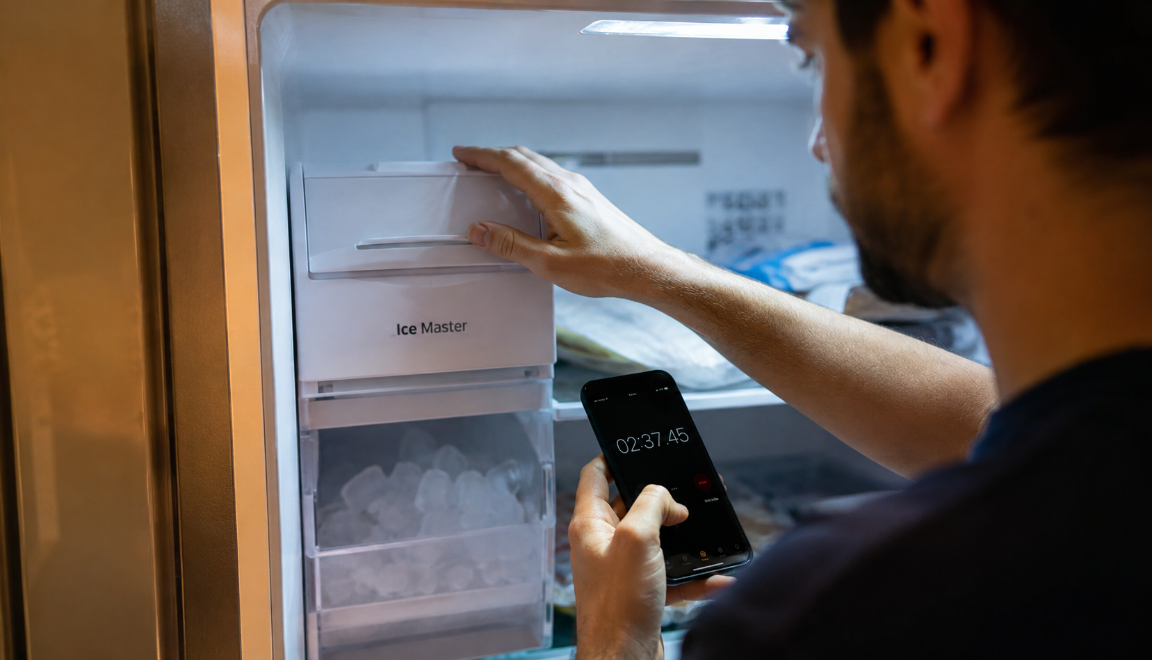 ChatGPT Image Aug 11, 2026, 06_25_50 PM Observing a Frigidaire ice maker to diagnose the issue