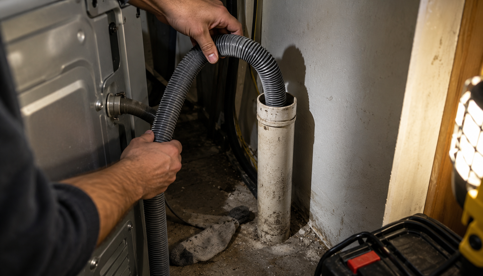ChatGPT Image Sep 16, 2026, 09_34_56 AM Checking a kinked washer drain hose for F21 error