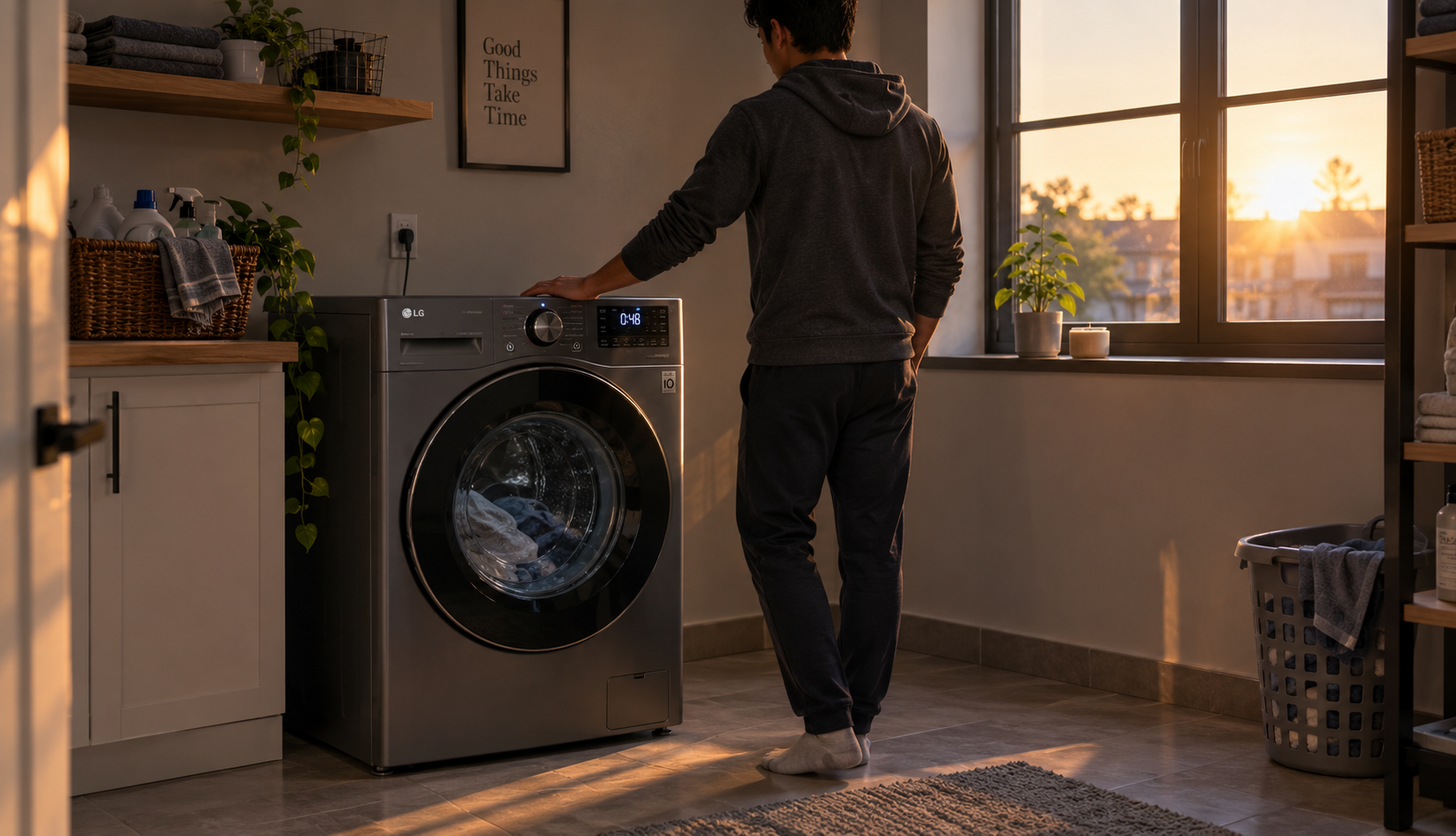 LG washer running normally after fixing the OE error code